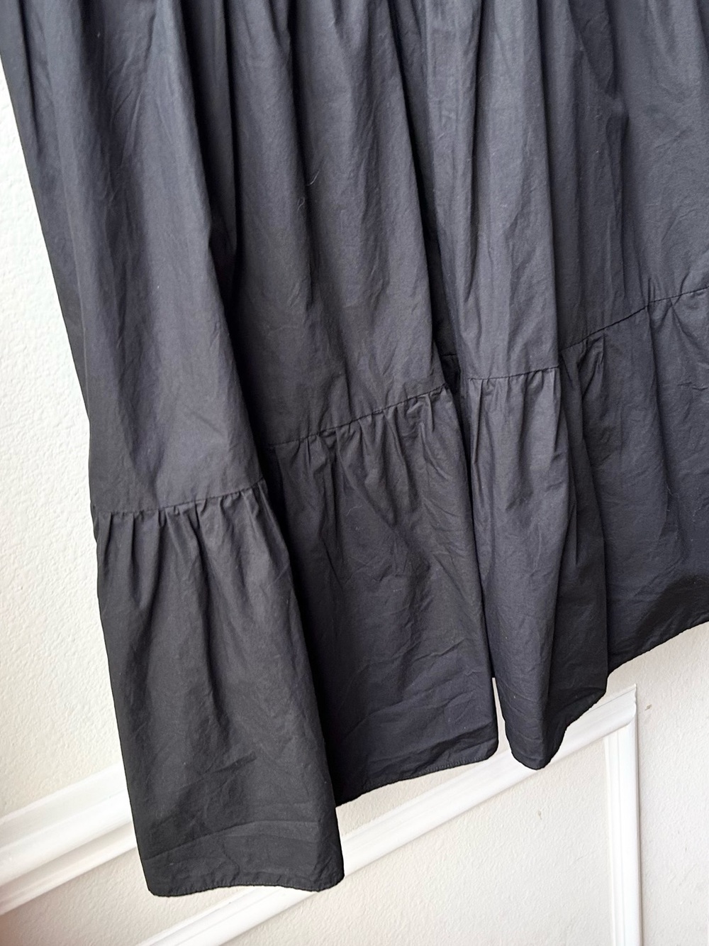 Hunter Bell Cassidy Puff Sleeve Midi Cocktail Dress in Black Sz 6 - Picture 12 of 15